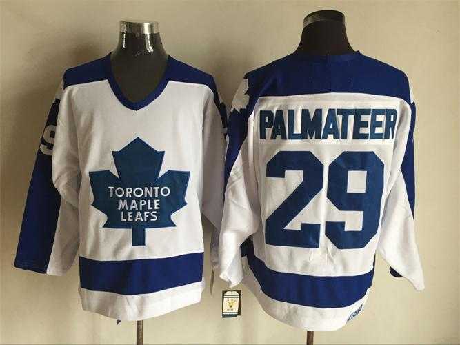 Toronto Maple Leafs #29 Mike Palmateer White-Blue CCM Throwback Jerseys,We sell and wholesale Toronto Maple Leafs #29 Mike Palmateer White-Blue CCM Throwback Jerseys on line form chian!
